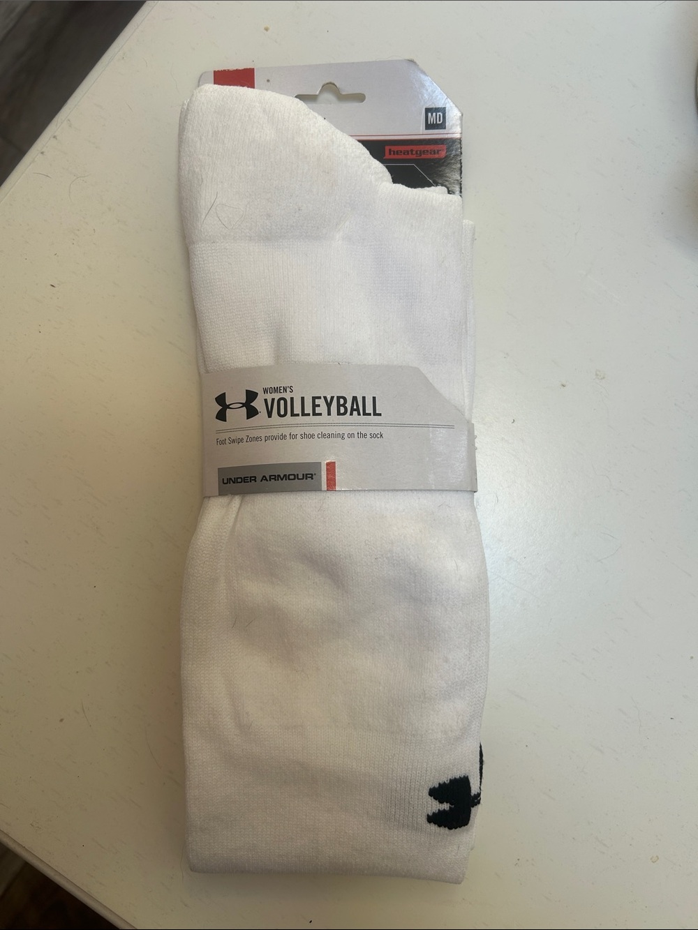 Under Armour White Women's Volleyball Athletic Socks